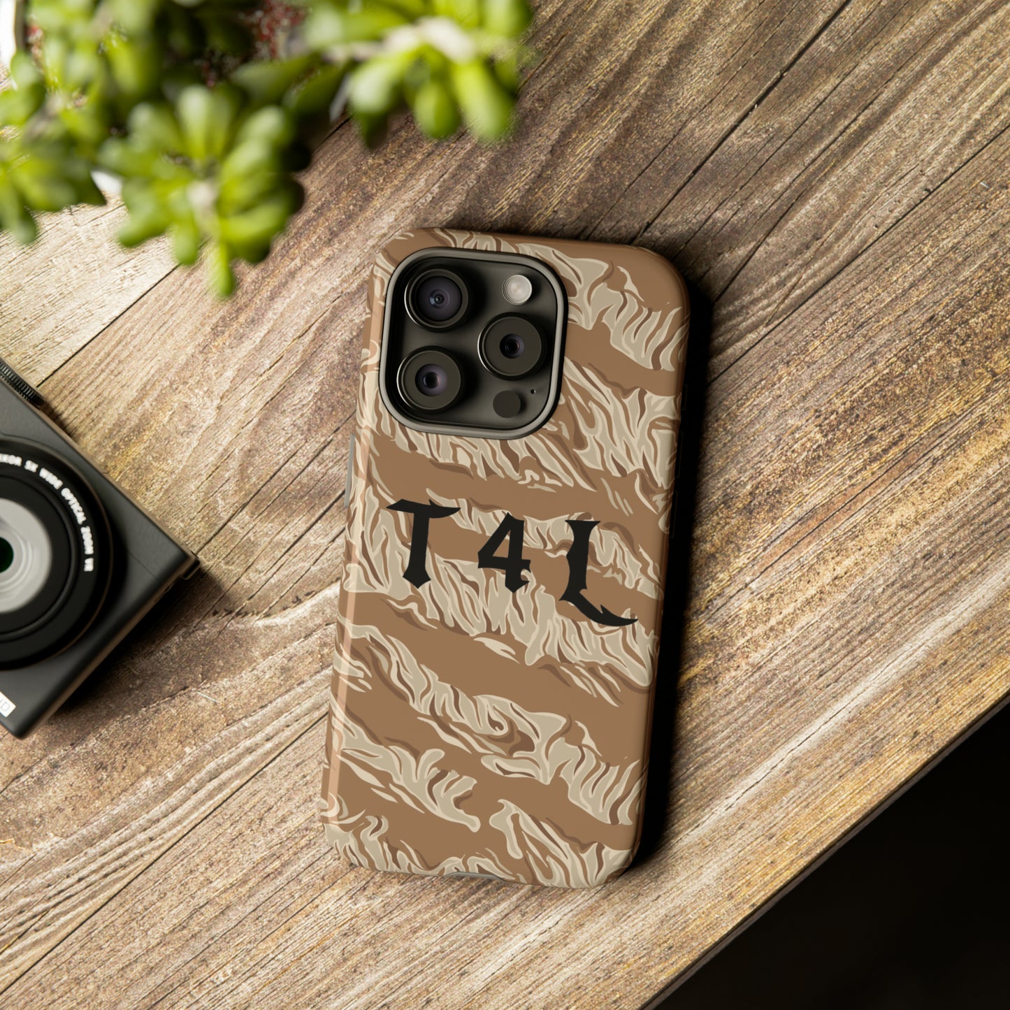 T4L Brown Tiger Stripe Phone Cases