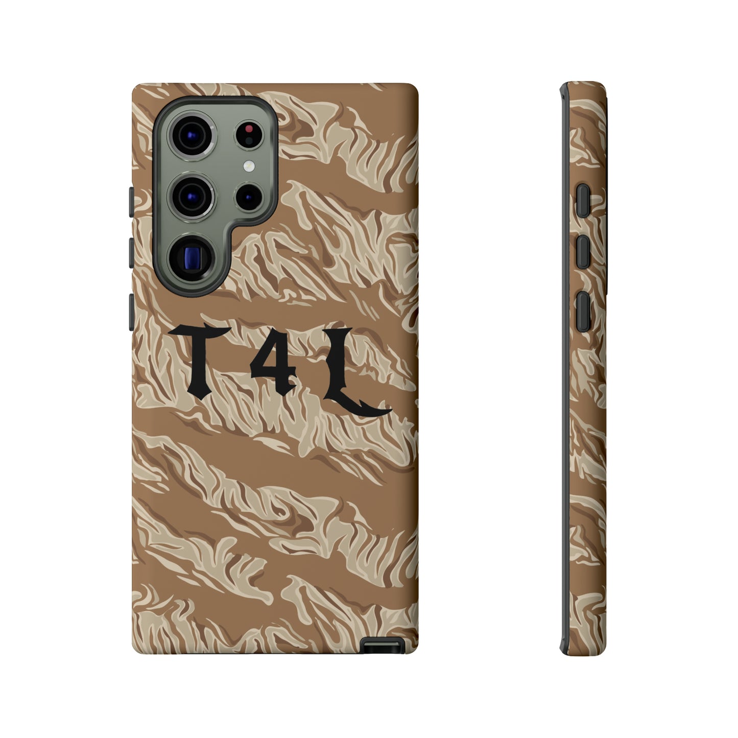 T4L Brown Tiger Stripe Phone Cases