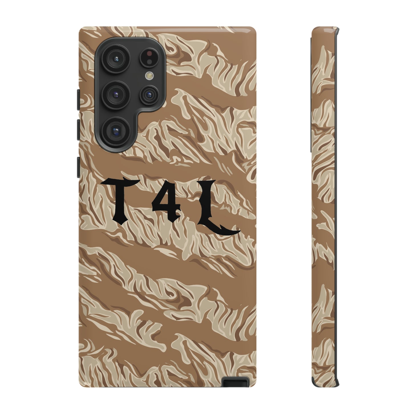 T4L Brown Tiger Stripe Phone Cases