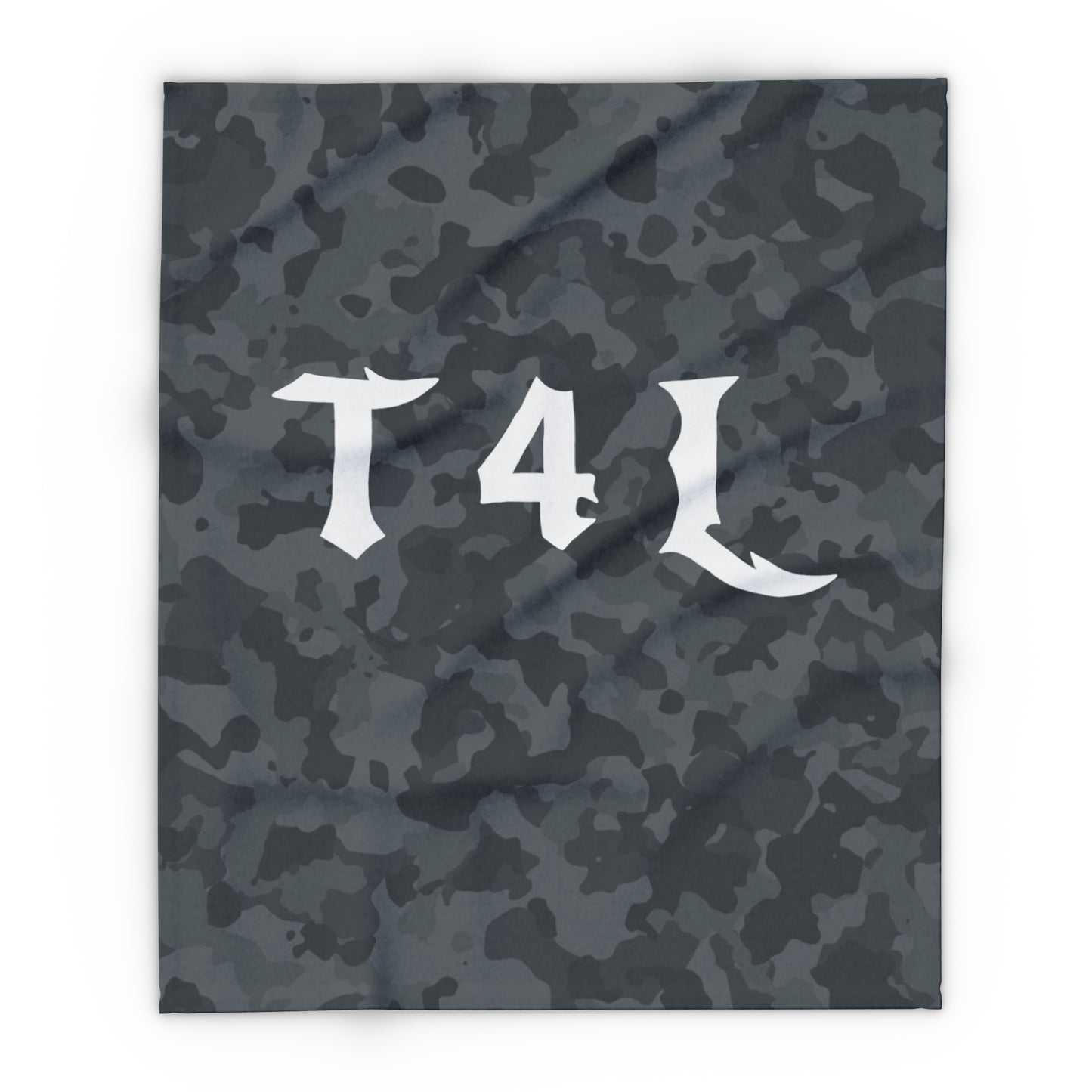 T4L Black Camo Fleece Blanket