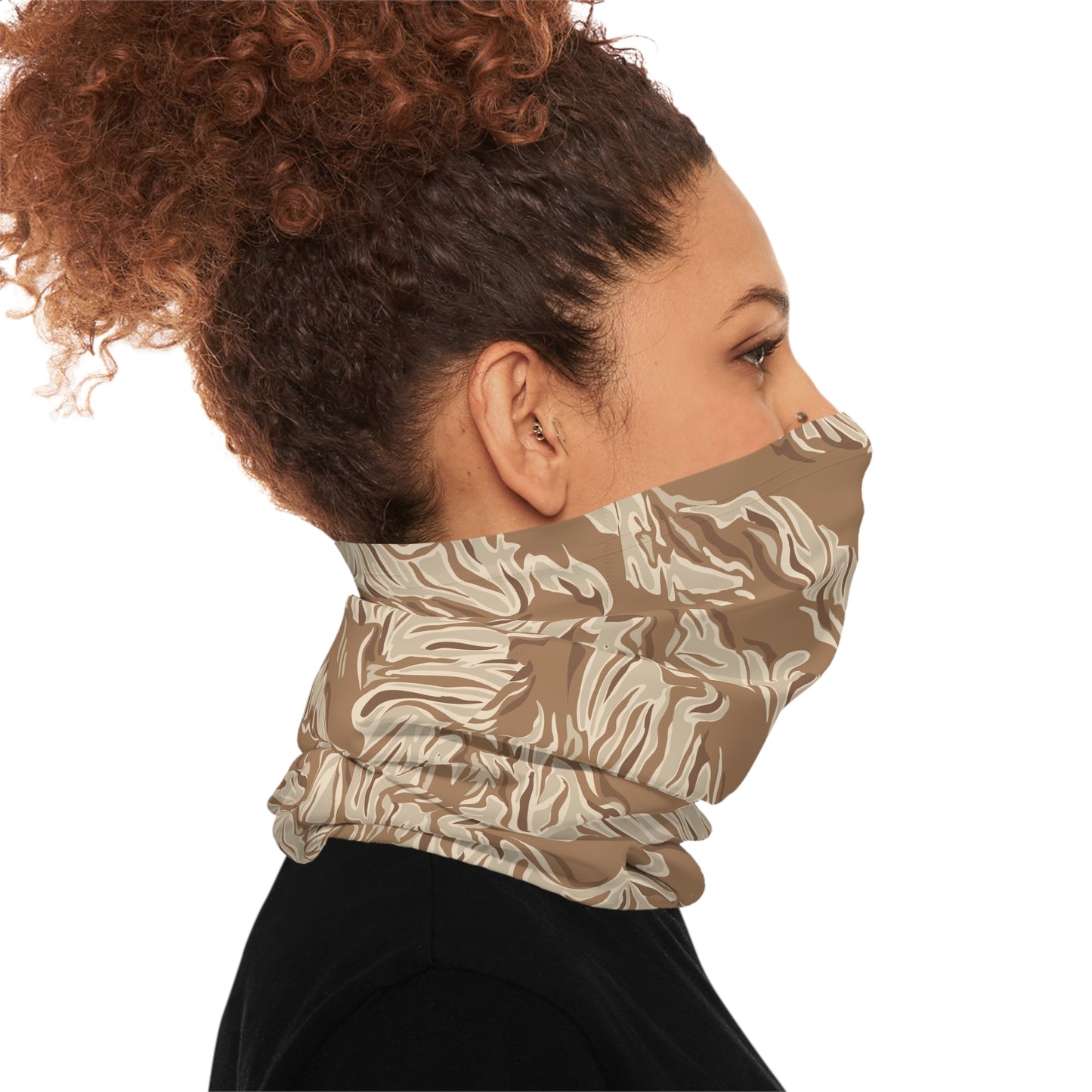 Brown Tiger Stripe Lightweight Neck Gaiter