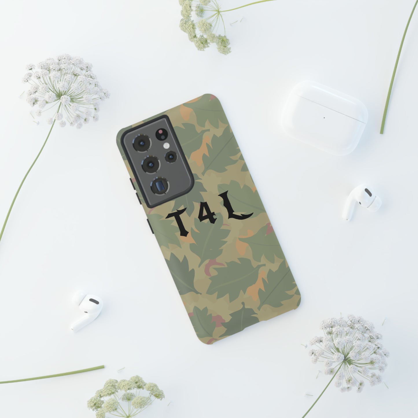 T4L leaf Camo Phone Cases