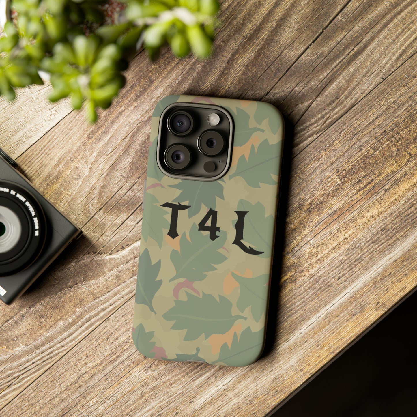 T4L leaf Camo Phone Cases