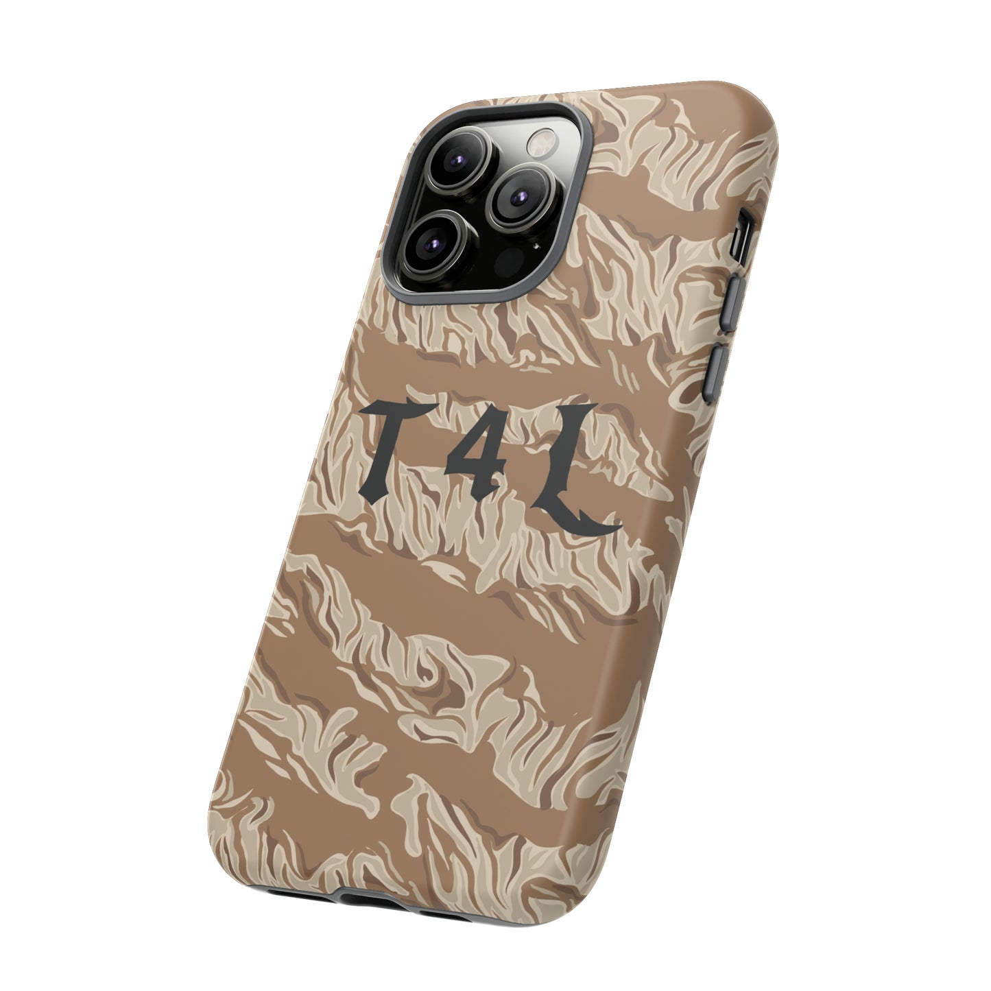 T4L Brown Tiger Stripe Phone Cases