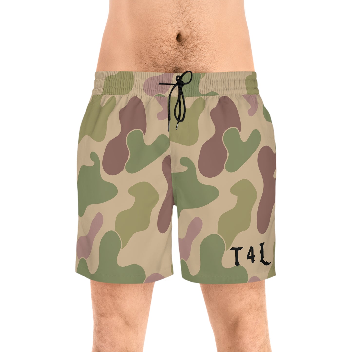 Retro Camo V2 Men's Mid-Length Swim Shorts