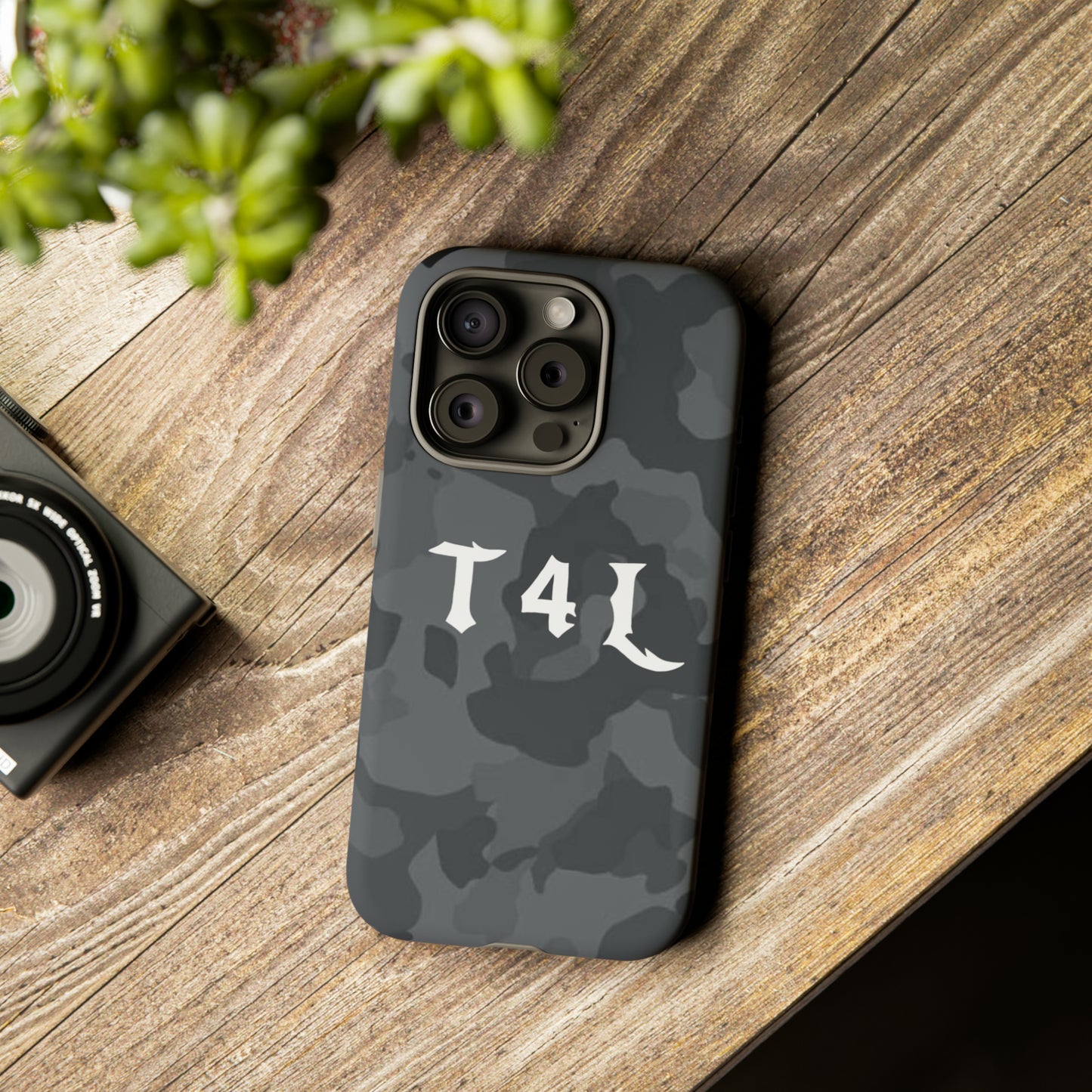 T4L Black Camo Phone Cases