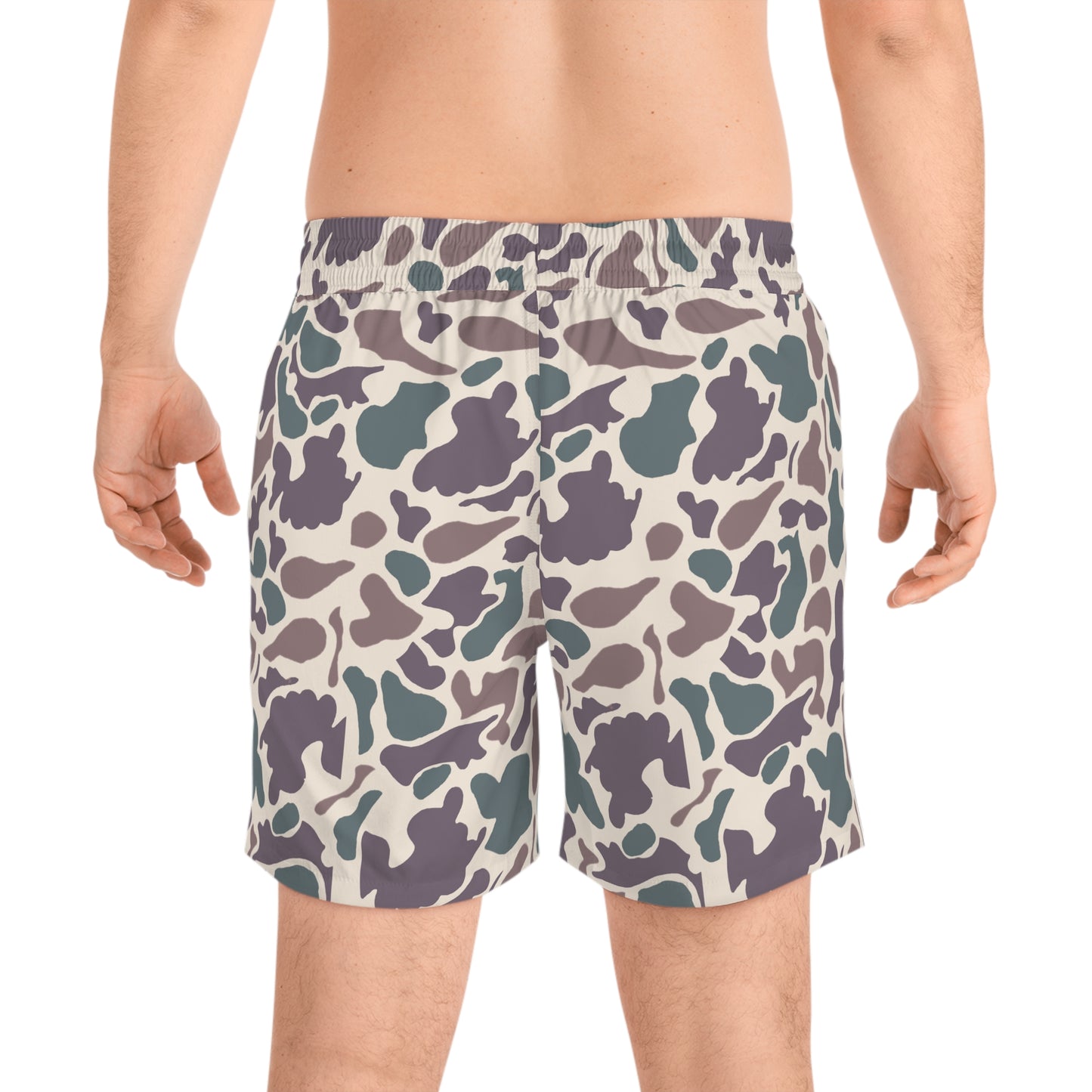 Retro Camo V1 Mid-Length Swim Shorts