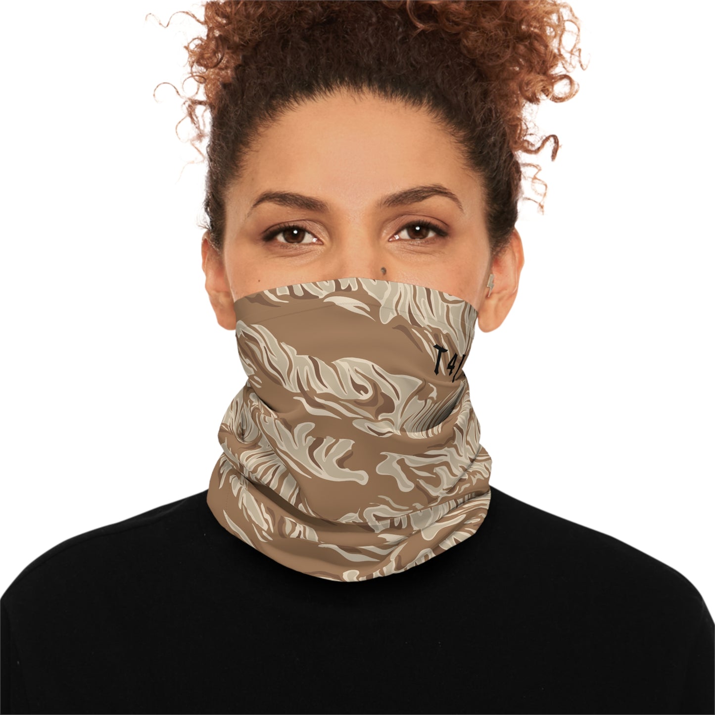 Brown Tiger Stripe Lightweight Neck Gaiter