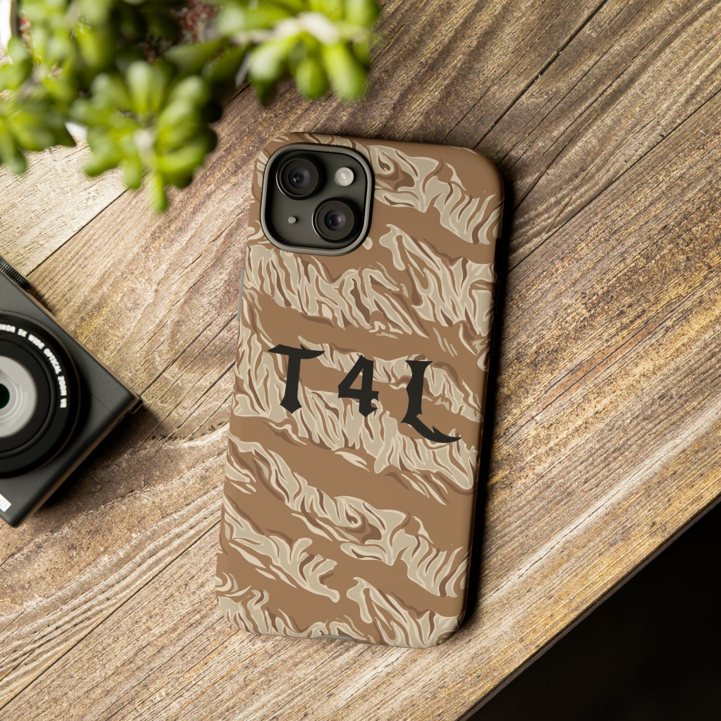 T4L Brown Tiger Stripe Phone Cases