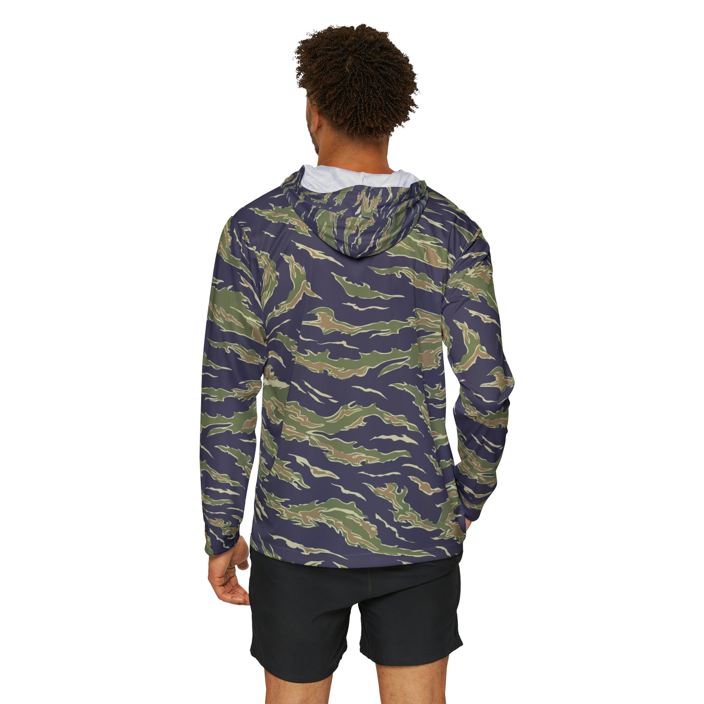 Tiger Stripe Men's Sports Warmup Hoodie