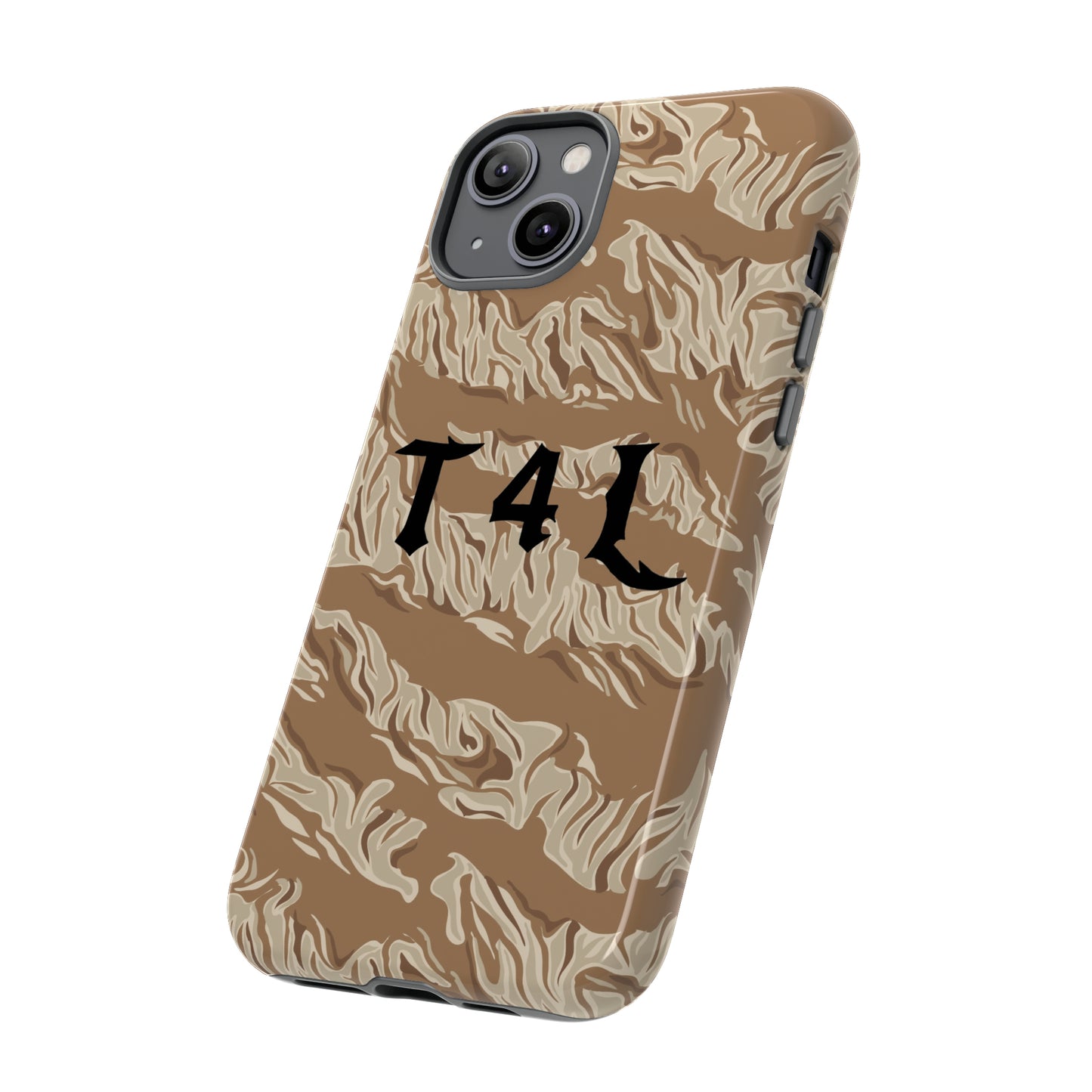 T4L Brown Tiger Stripe Phone Cases