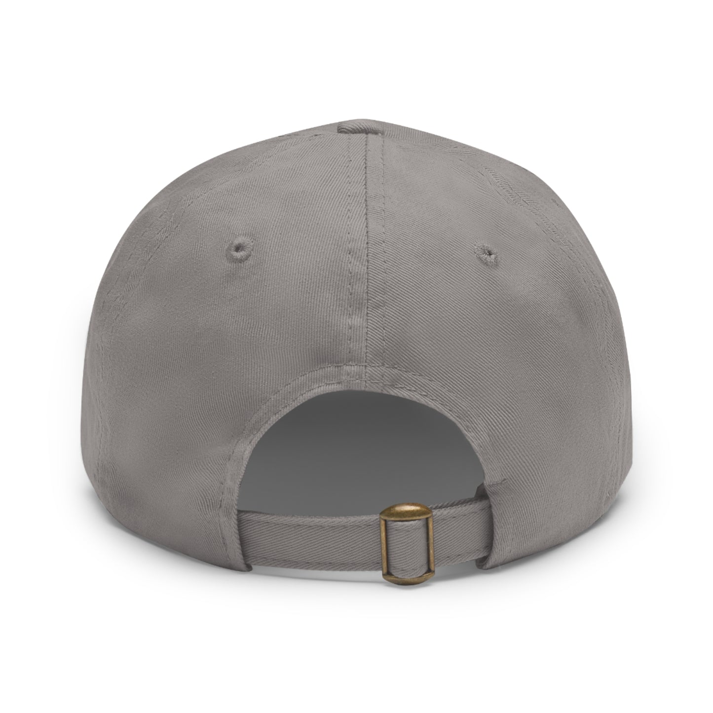 Woodland Camo Dad Hat with Leather Patch (Round)