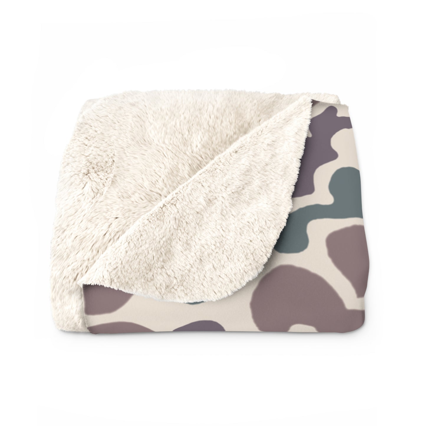 Retro Camo Sherpa  Blanket