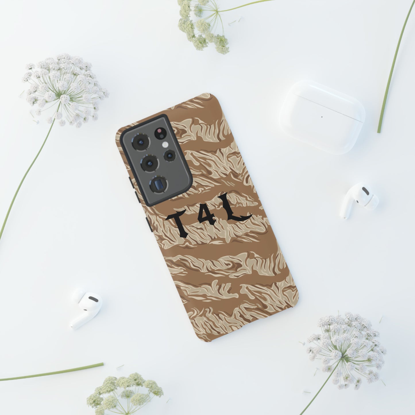 T4L Brown Tiger Stripe Phone Cases