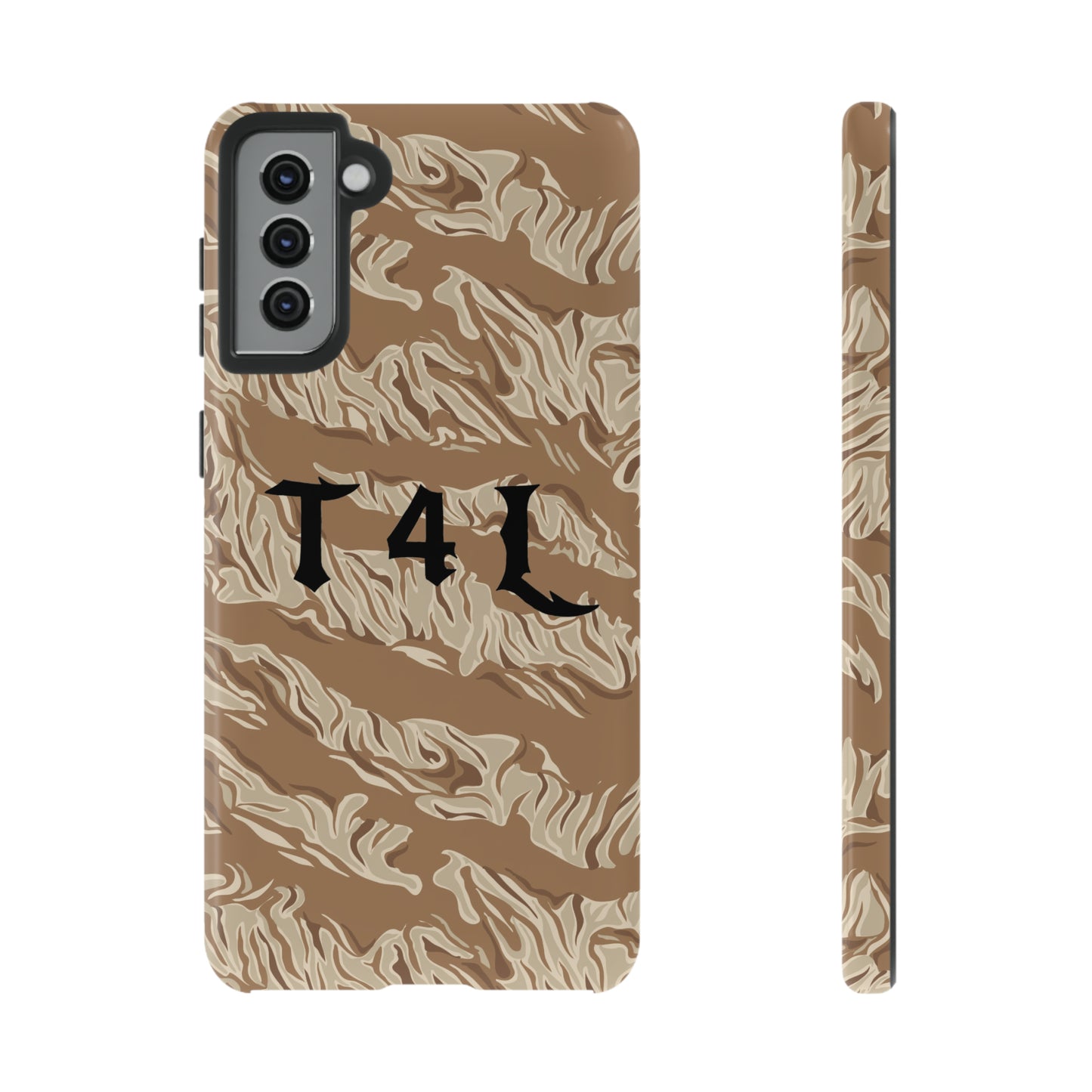 T4L Brown Tiger Stripe Phone Cases