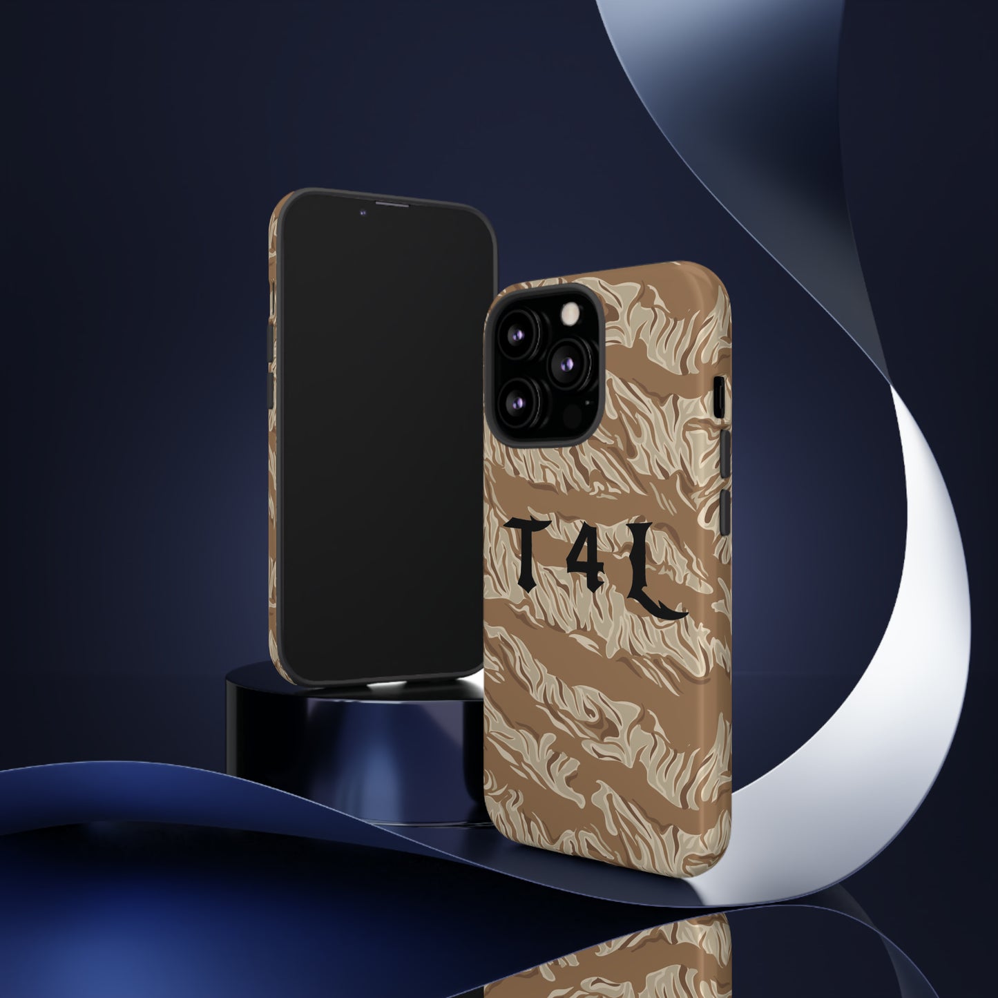 T4L Brown Tiger Stripe Phone Cases