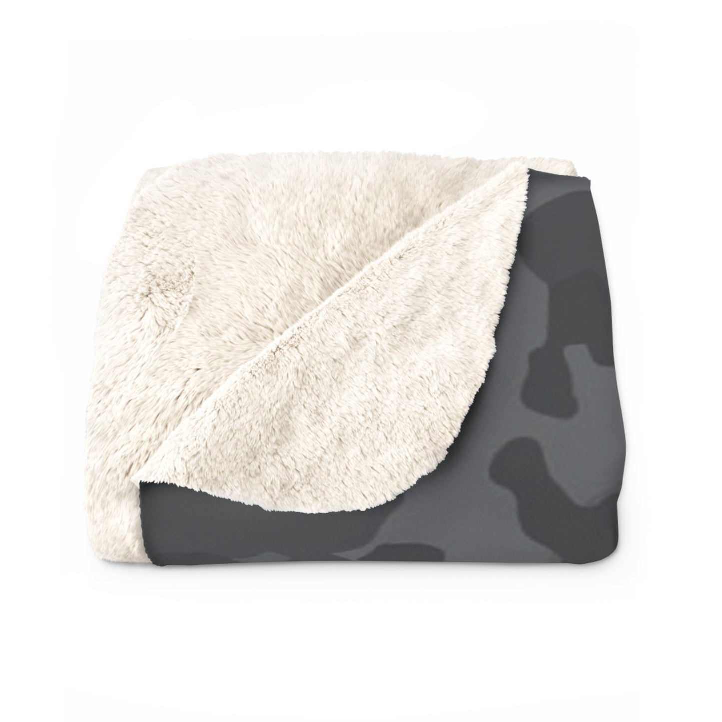 T4L Black Camo Sherpa  Blanket