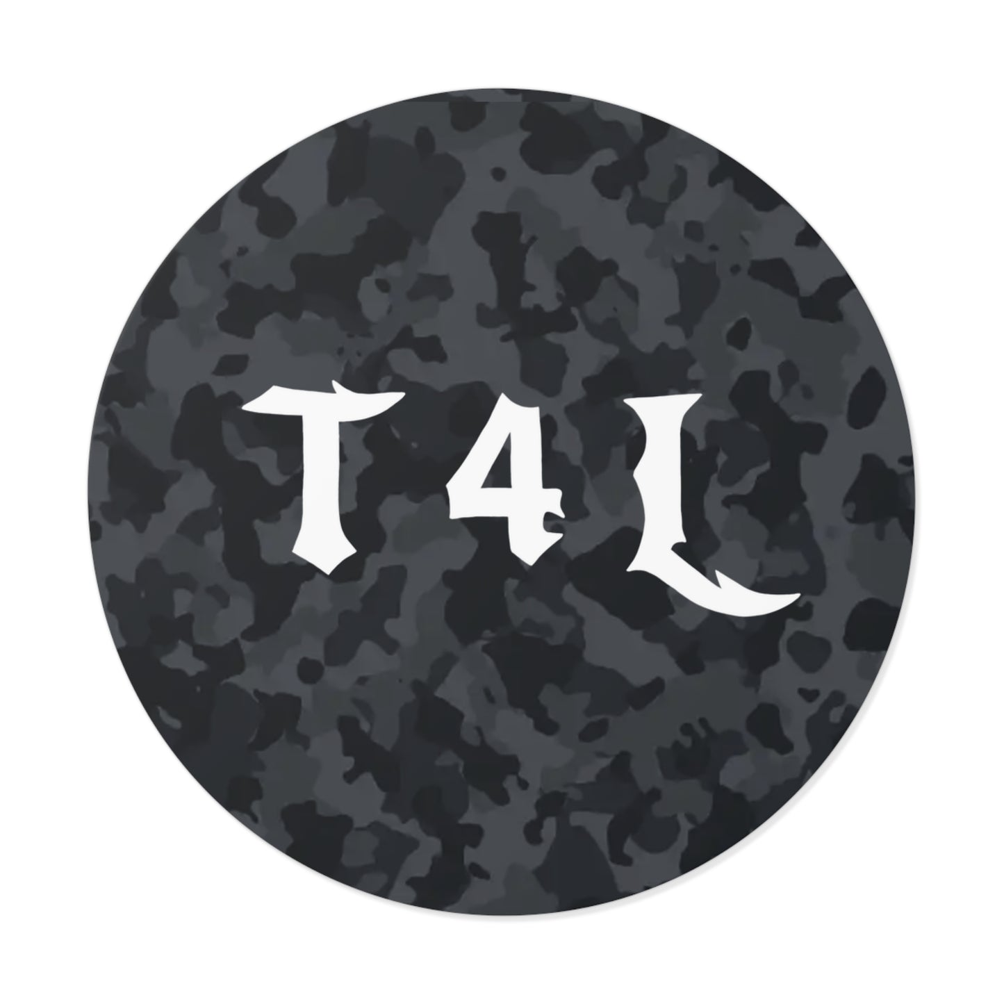 Black Camo Sticker