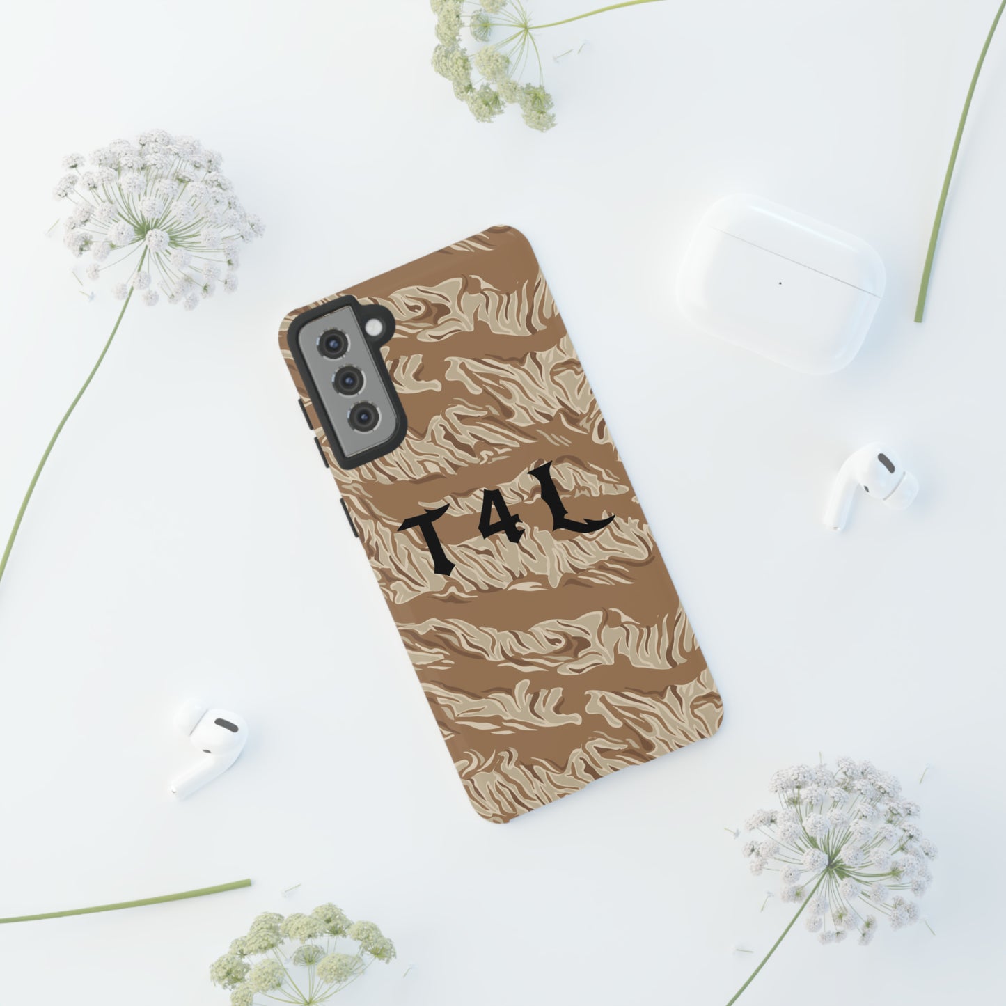 T4L Brown Tiger Stripe Phone Cases