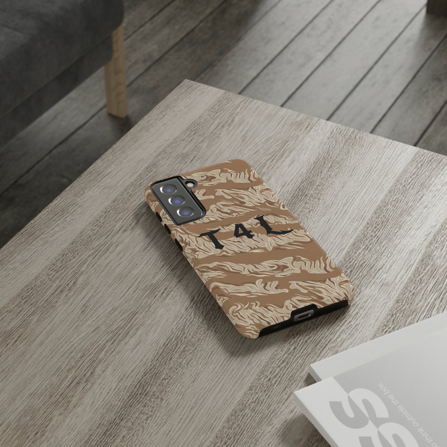 T4L Brown Tiger Stripe Phone Cases