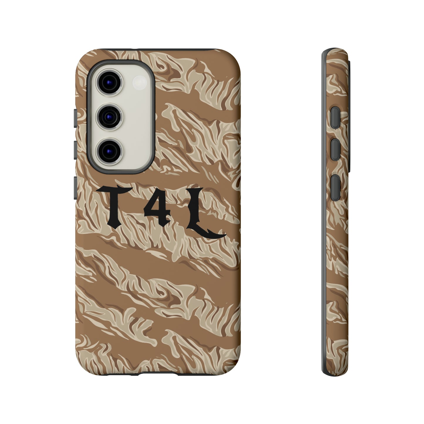 T4L Brown Tiger Stripe Phone Cases