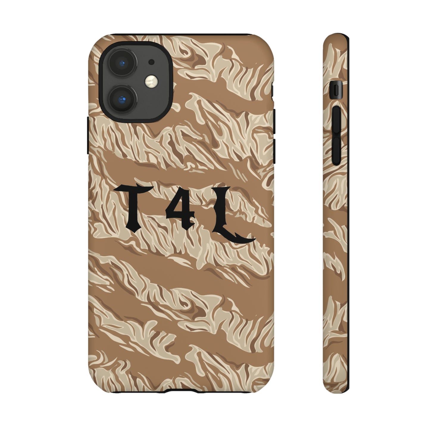 T4L Brown Tiger Stripe Phone Cases