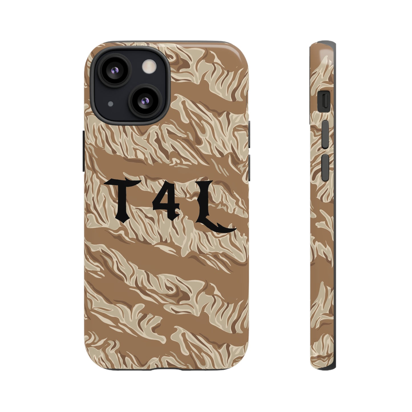 T4L Brown Tiger Stripe Phone Cases