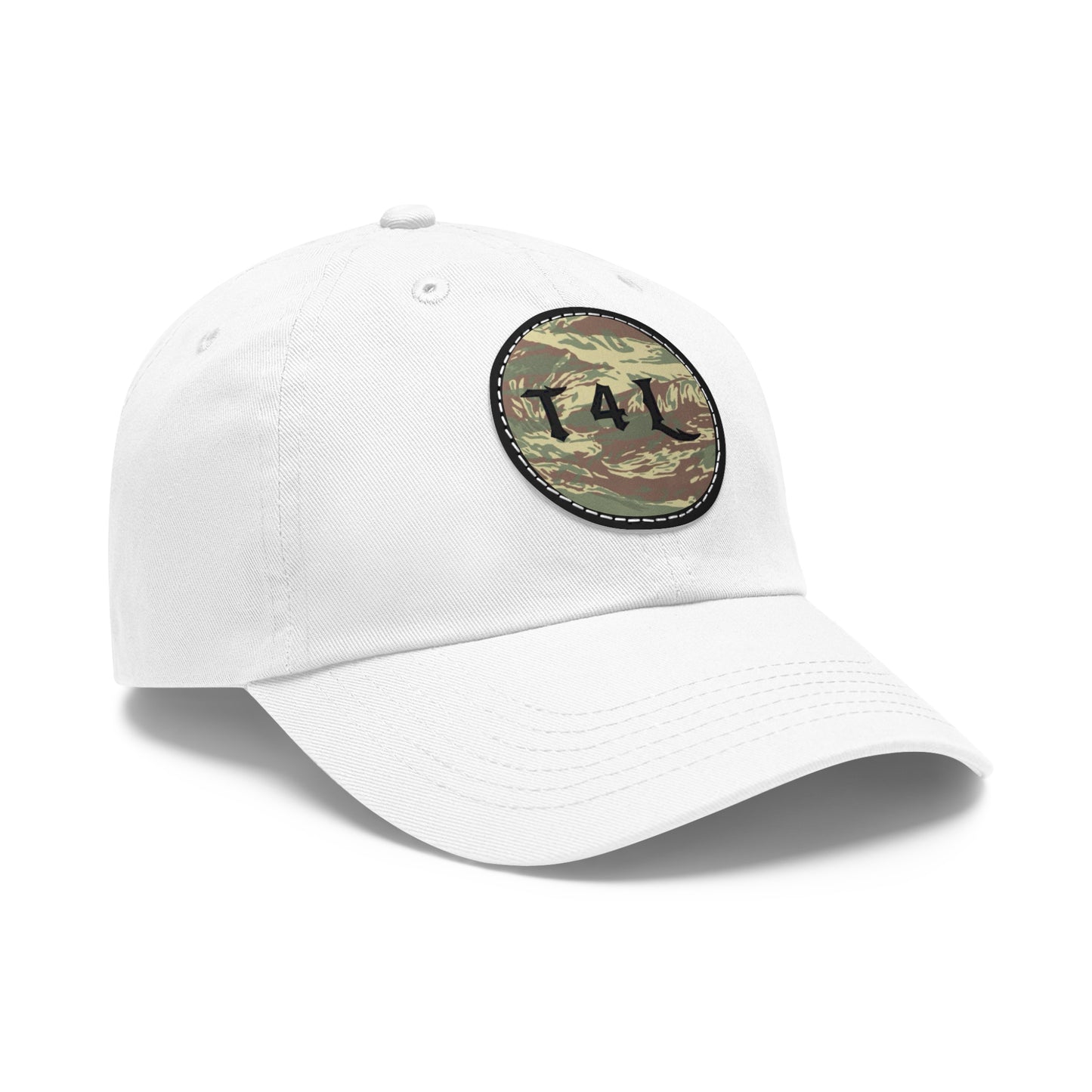 Rhodi Dad Hat with Leather Patch (Round)