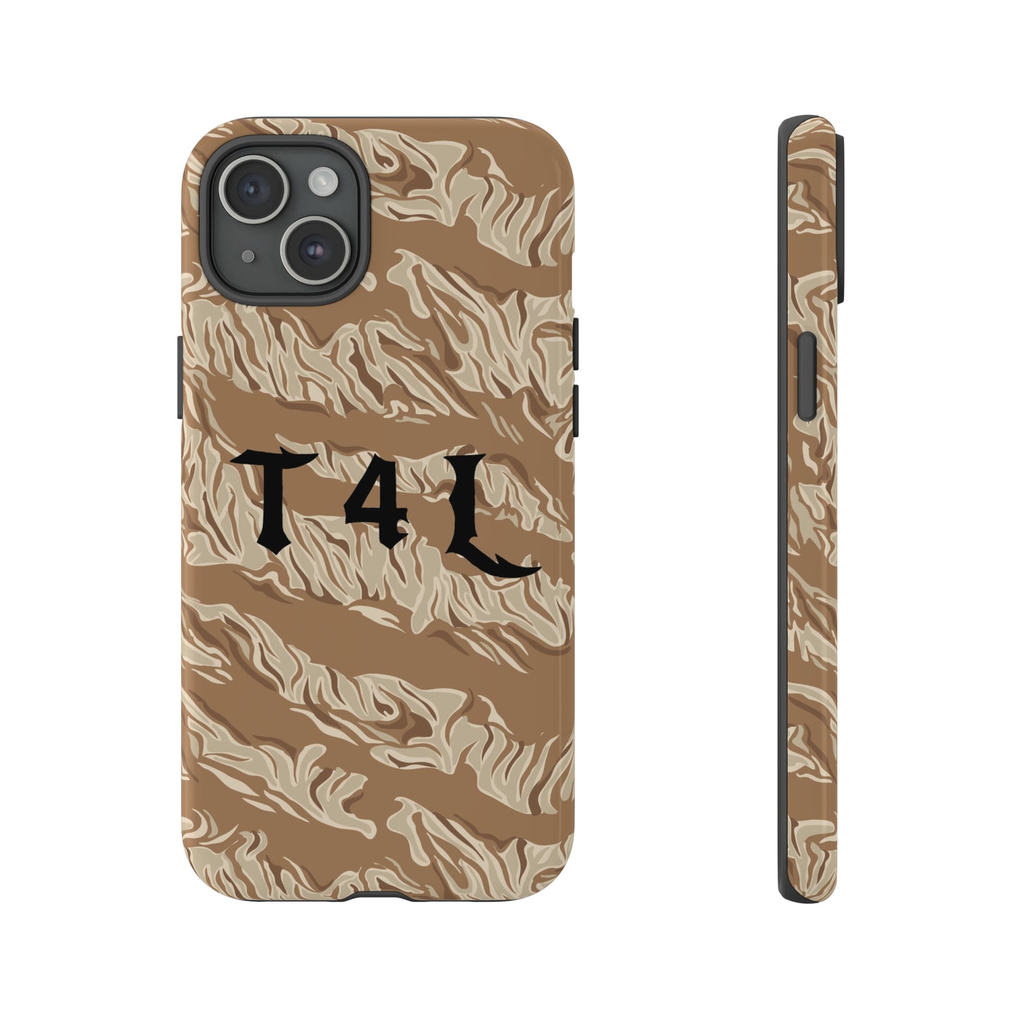 T4L Brown Tiger Stripe Phone Cases