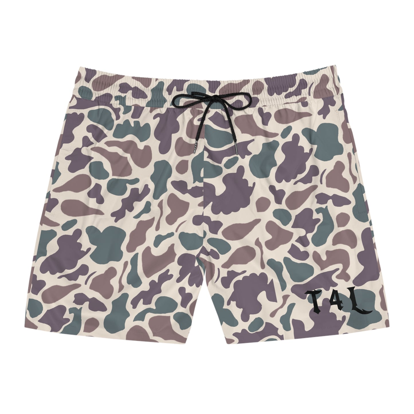 Retro Camo V1 Mid-Length Swim Shorts