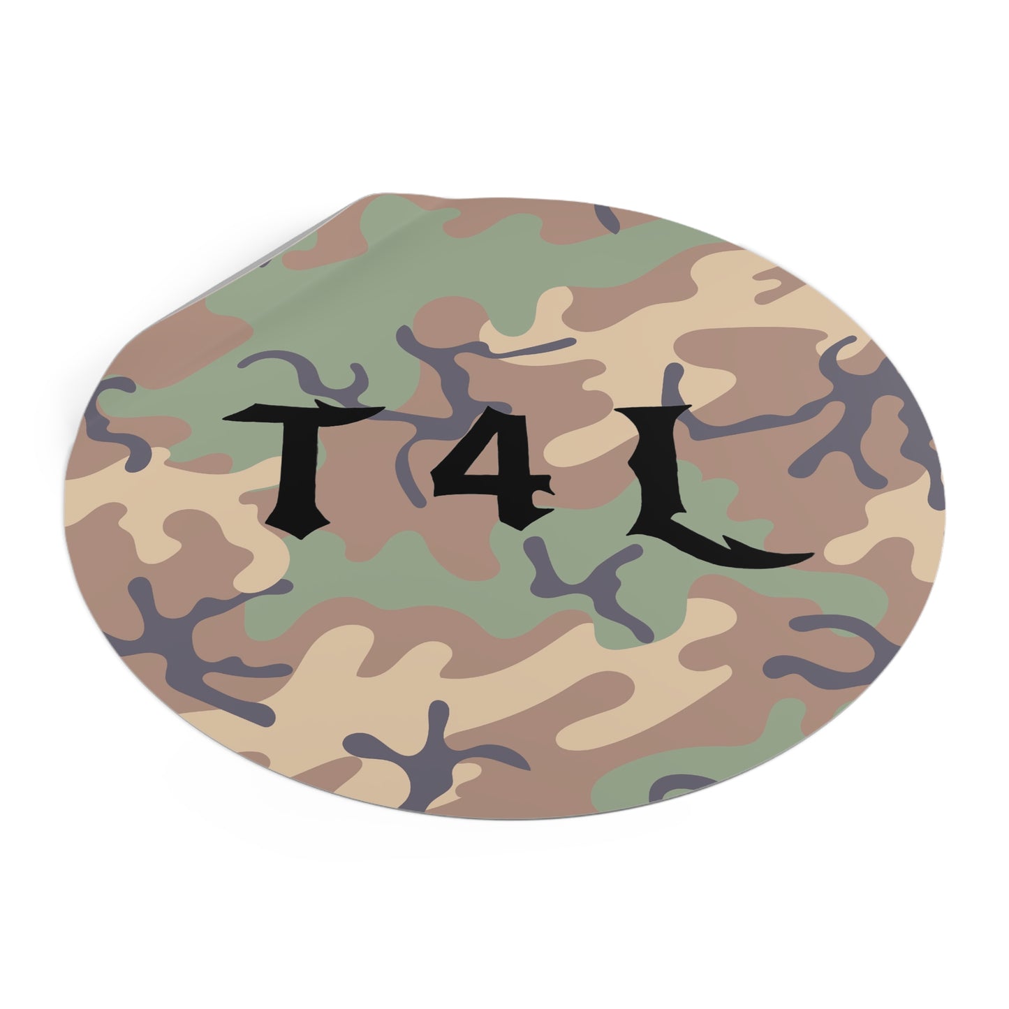 Woodland Camo Sticker