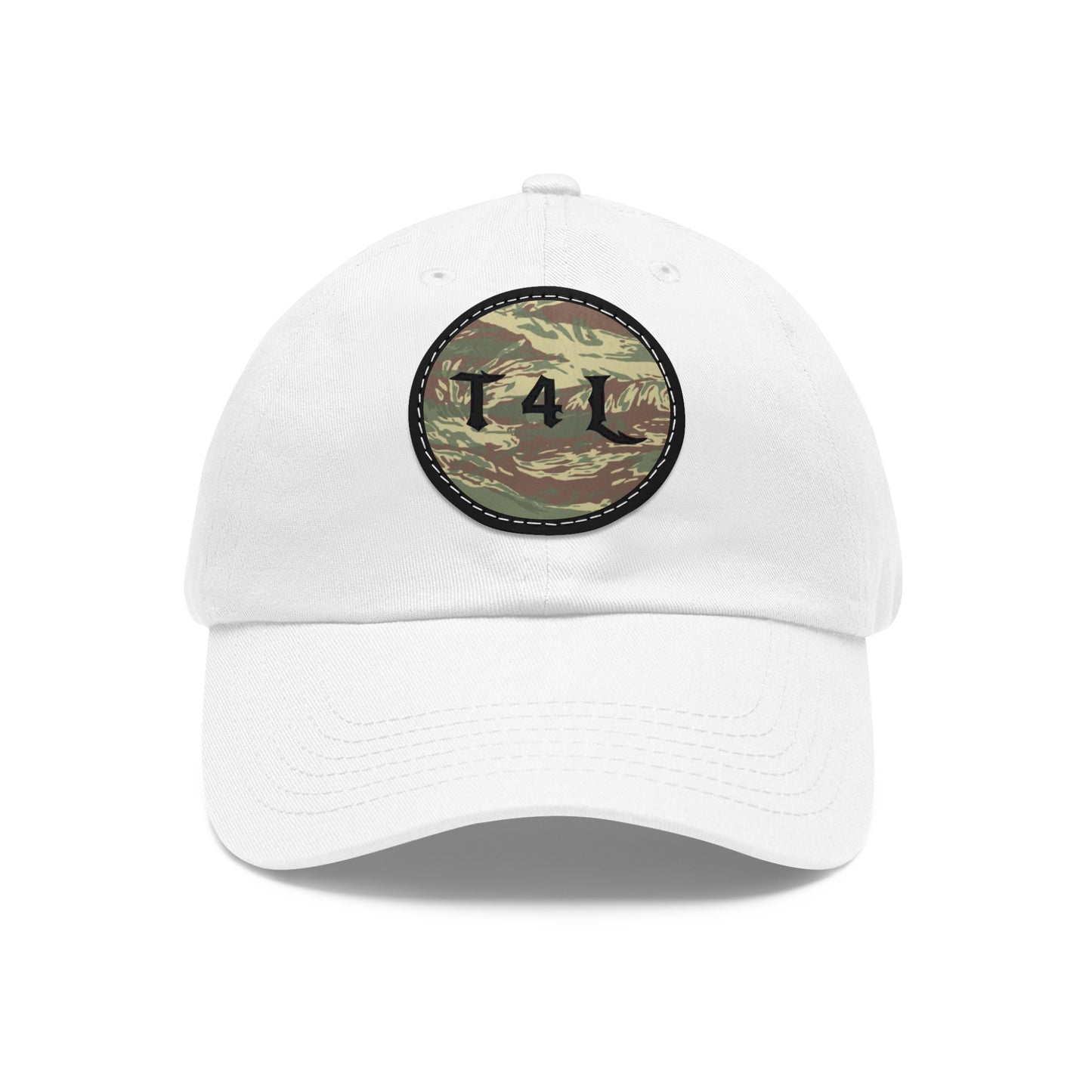 Rhodi Dad Hat with Leather Patch (Round)