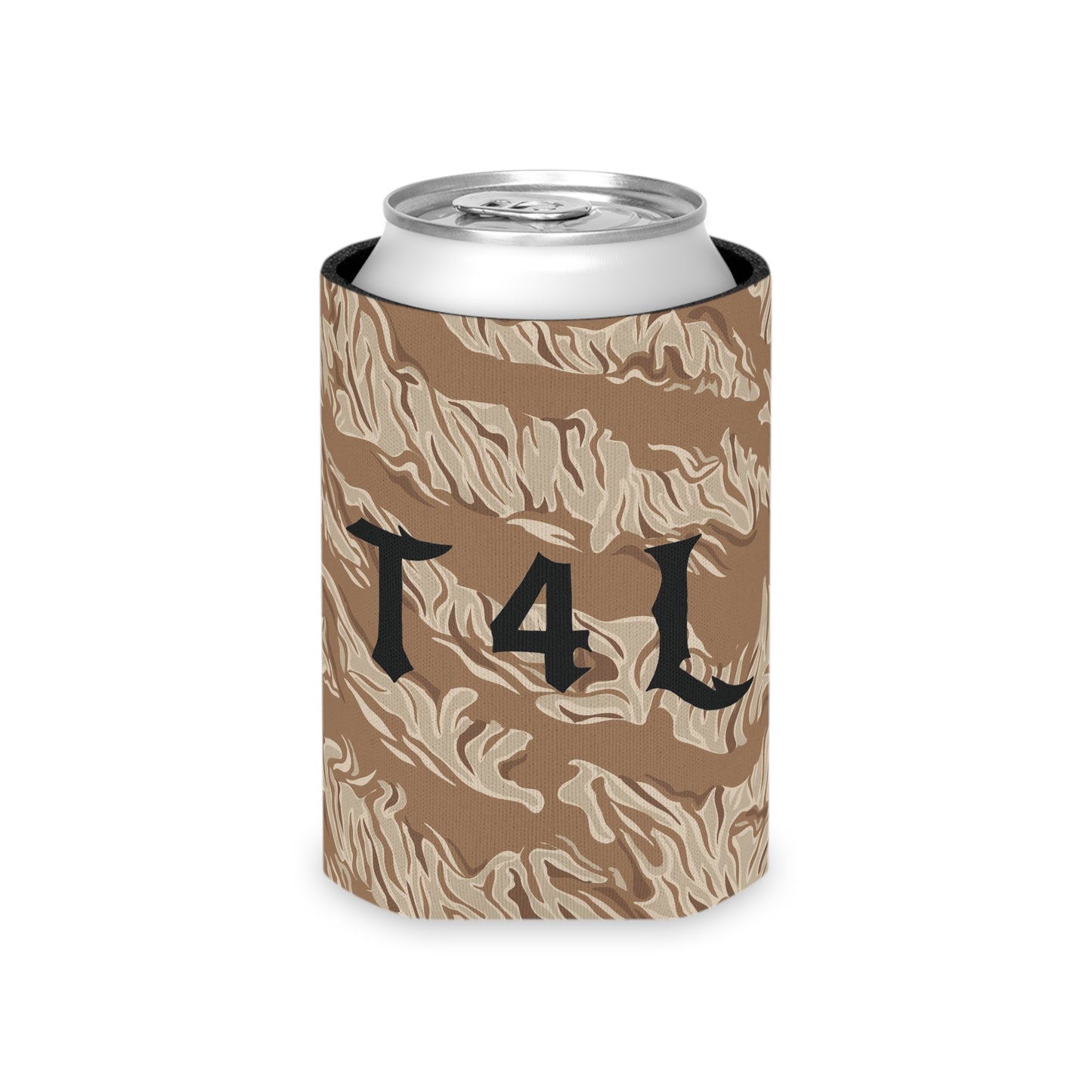 Brown Tiger Stripe Can Koozie