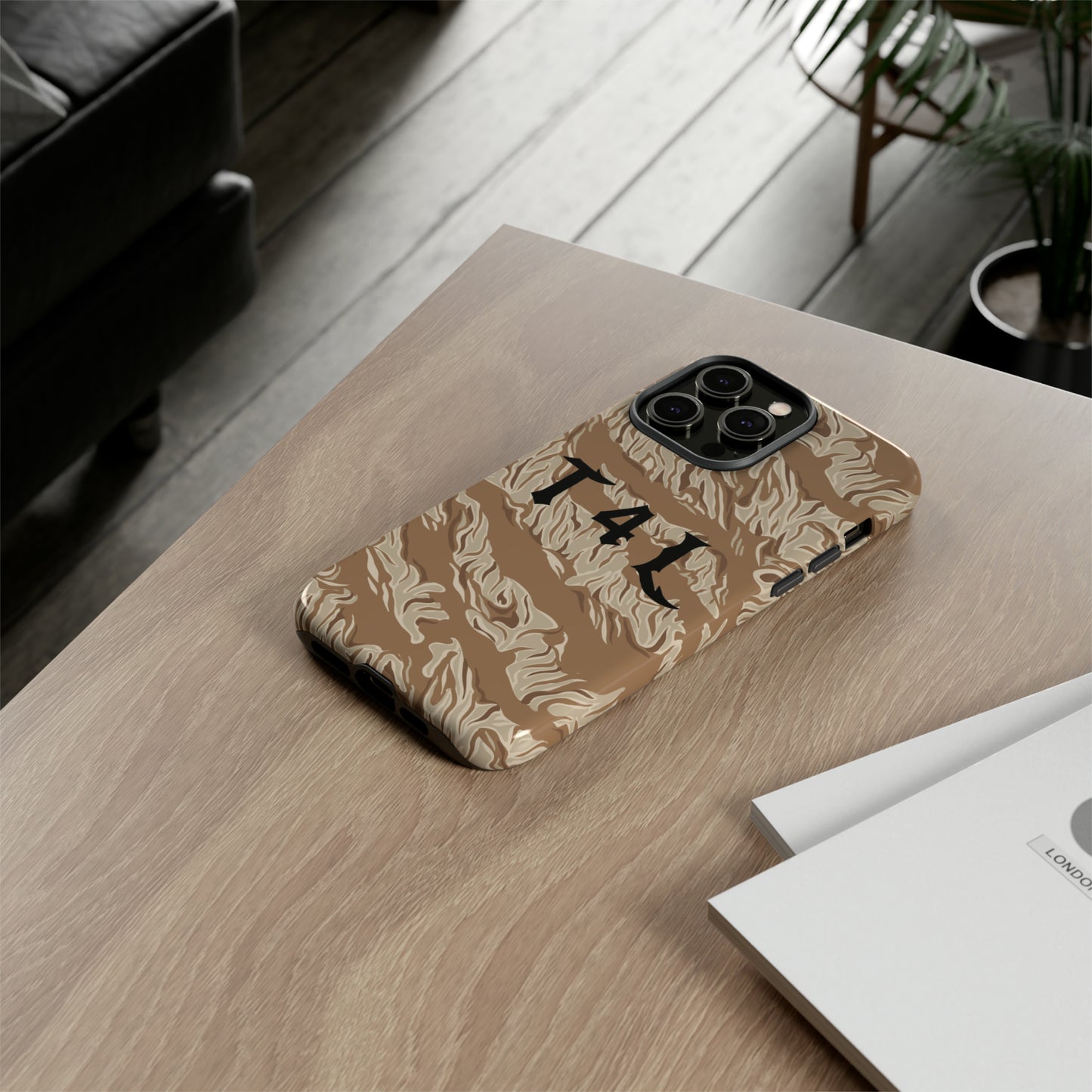 T4L Brown Tiger Stripe Phone Cases