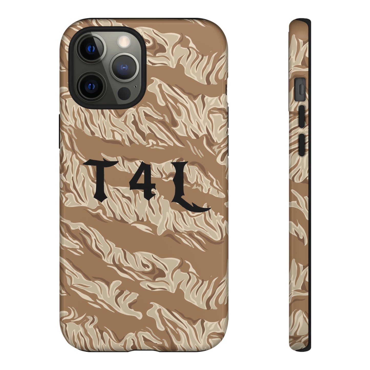 T4L Brown Tiger Stripe Phone Cases