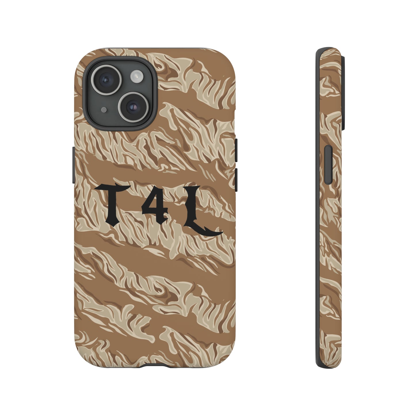 T4L Brown Tiger Stripe Phone Cases