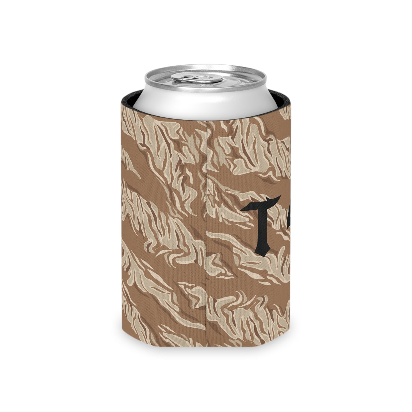 Brown Tiger Stripe Can Koozie