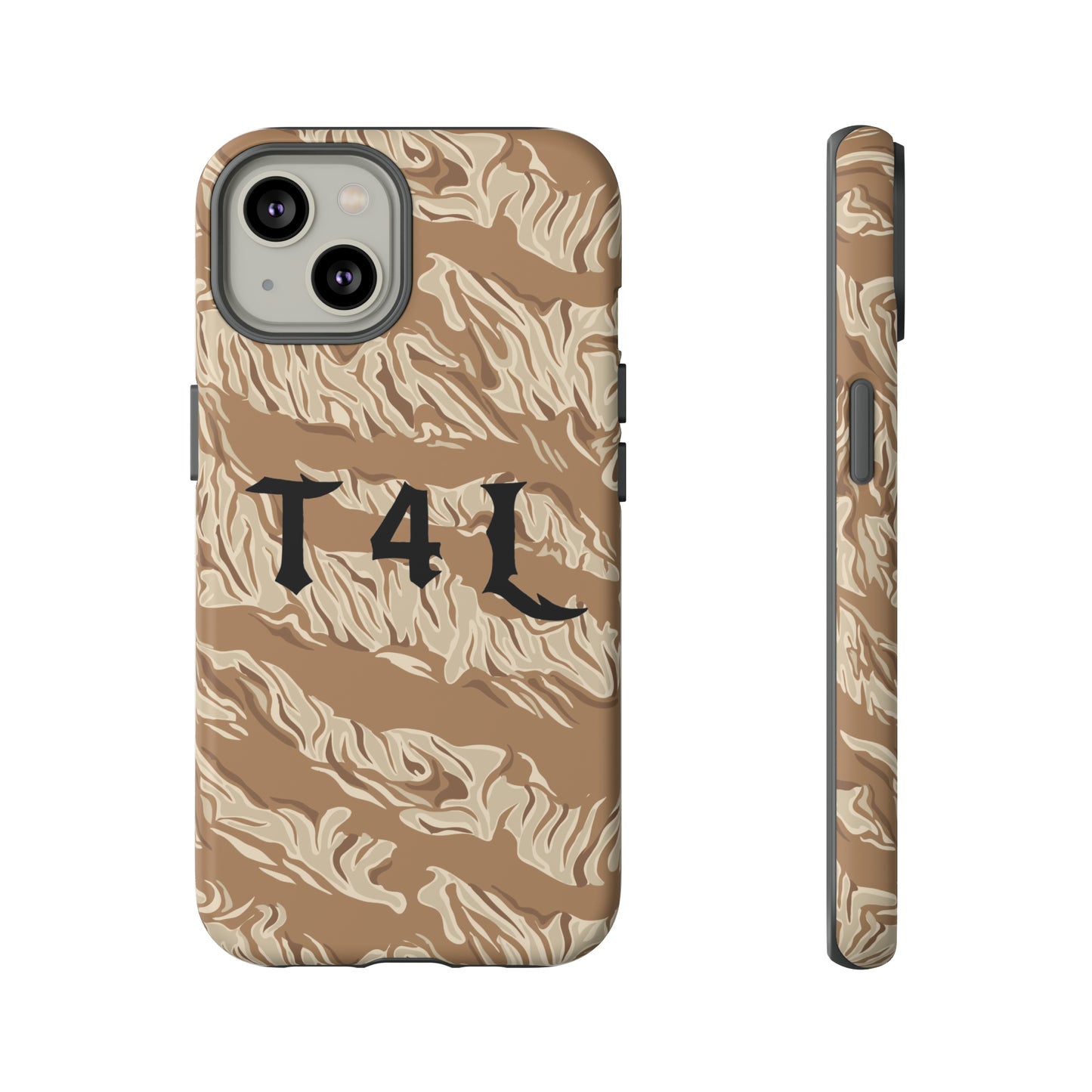 T4L Brown Tiger Stripe Phone Cases