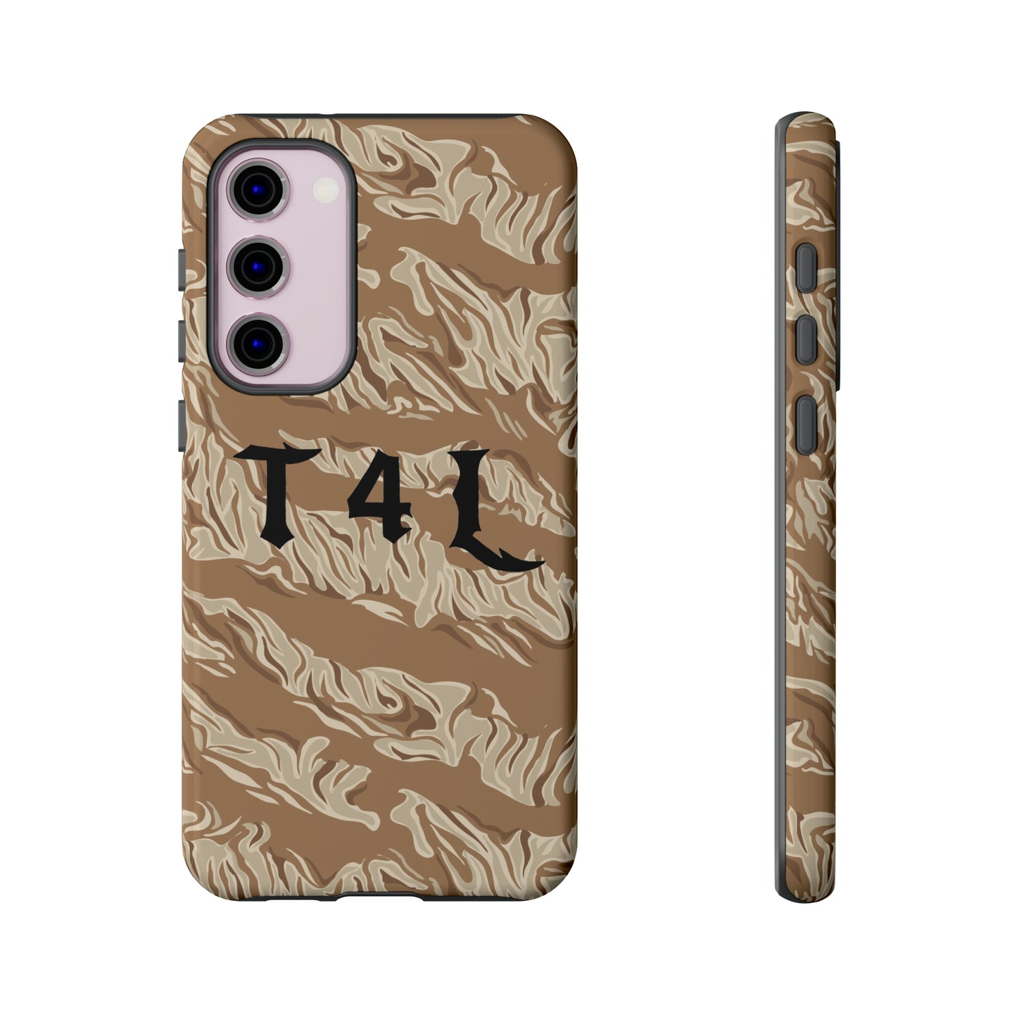 T4L Brown Tiger Stripe Phone Cases