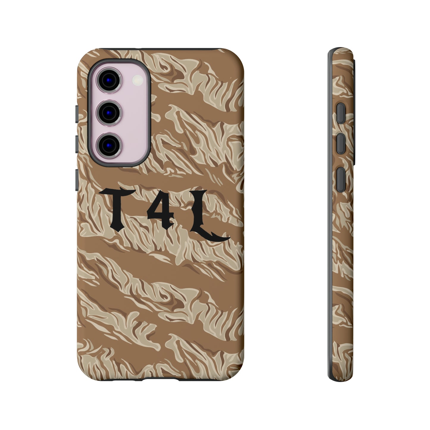 T4L Brown Tiger Stripe Phone Cases