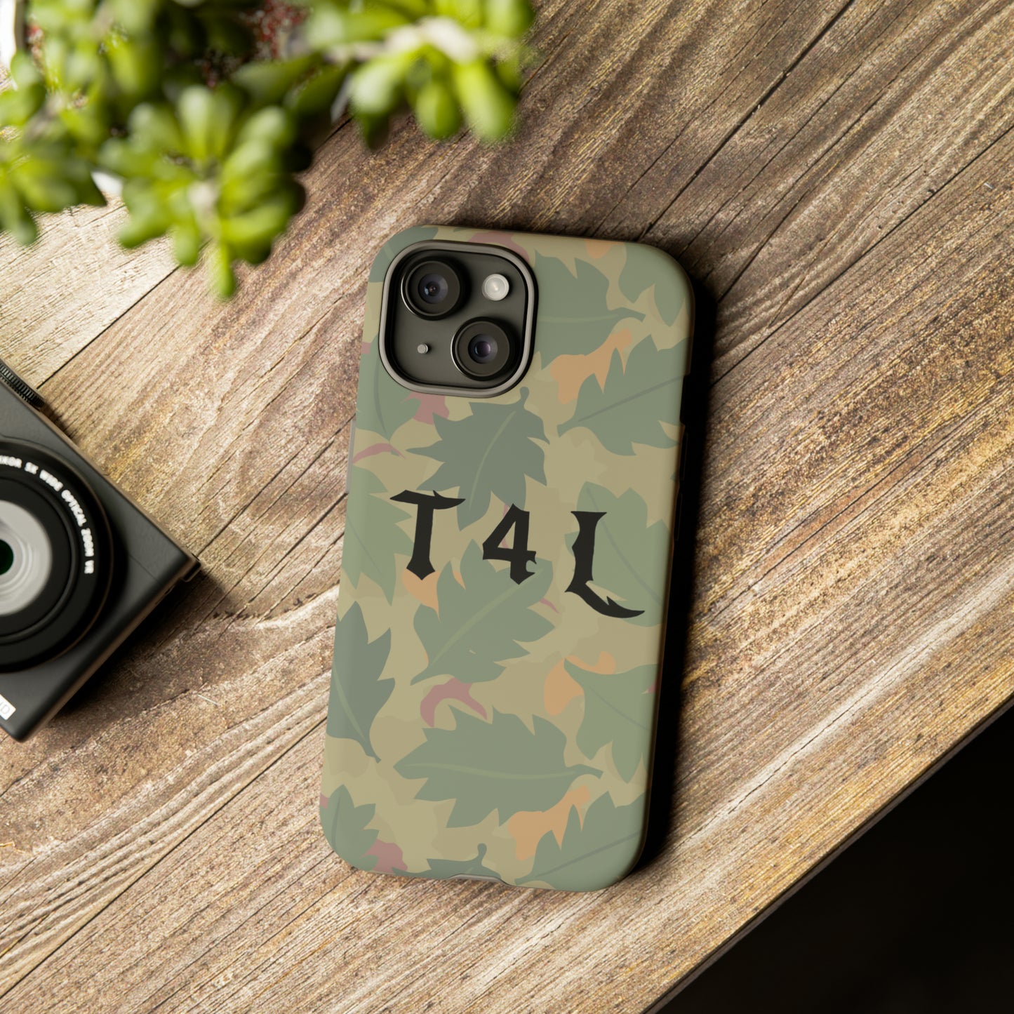 T4L leaf Camo Phone Cases