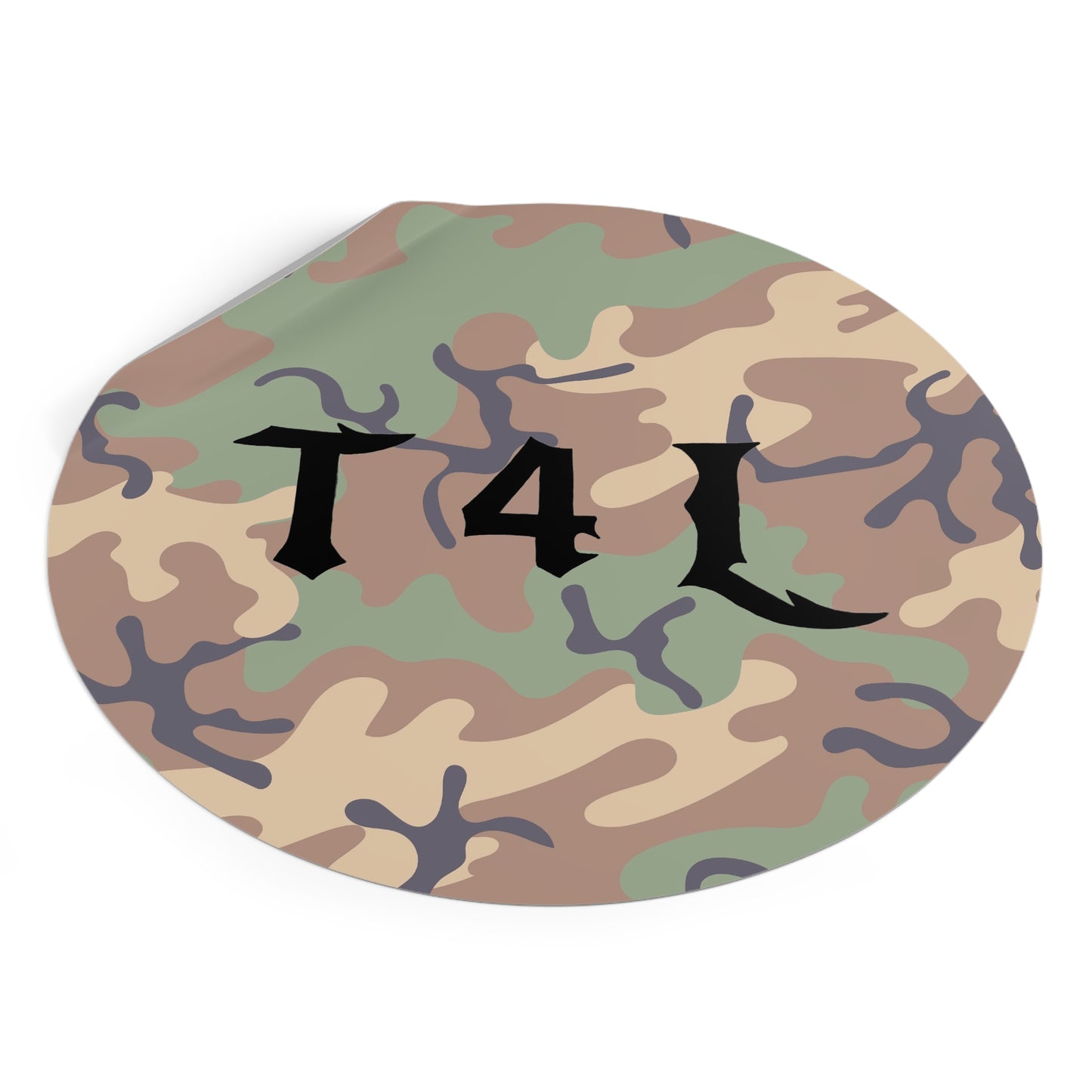 Woodland Camo Sticker