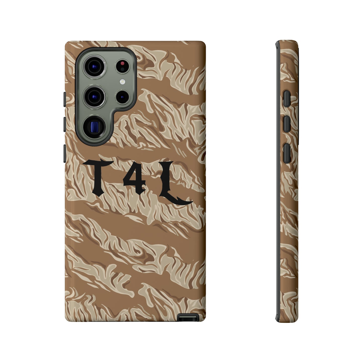 T4L Brown Tiger Stripe Phone Cases