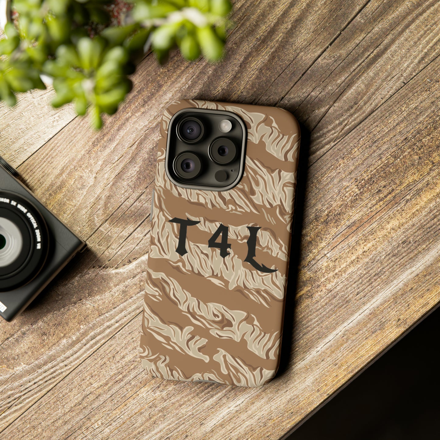 T4L Brown Tiger Stripe Phone Cases