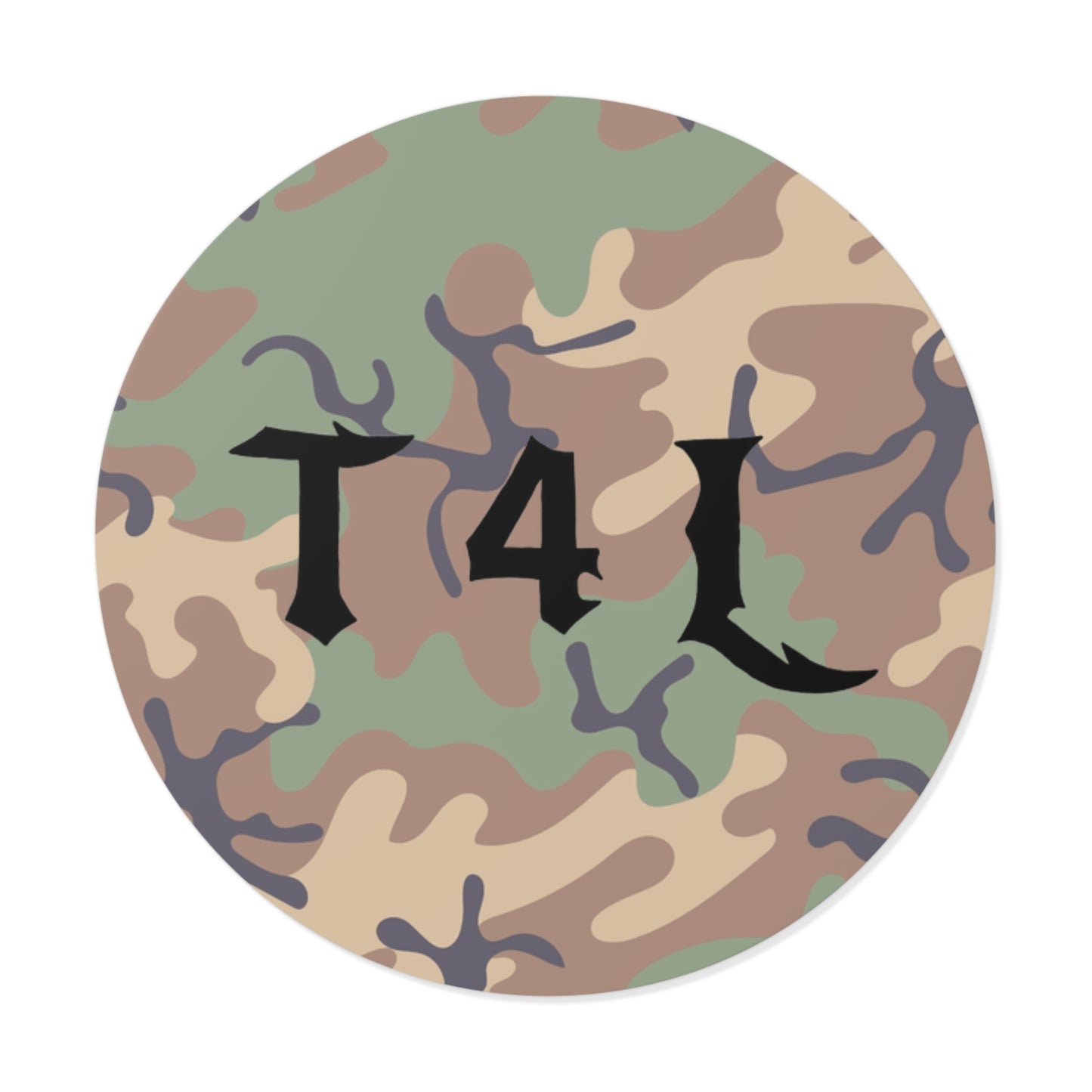 Woodland Camo Sticker