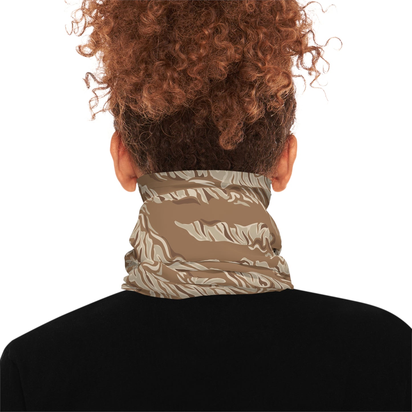 Brown Tiger Stripe Lightweight Neck Gaiter