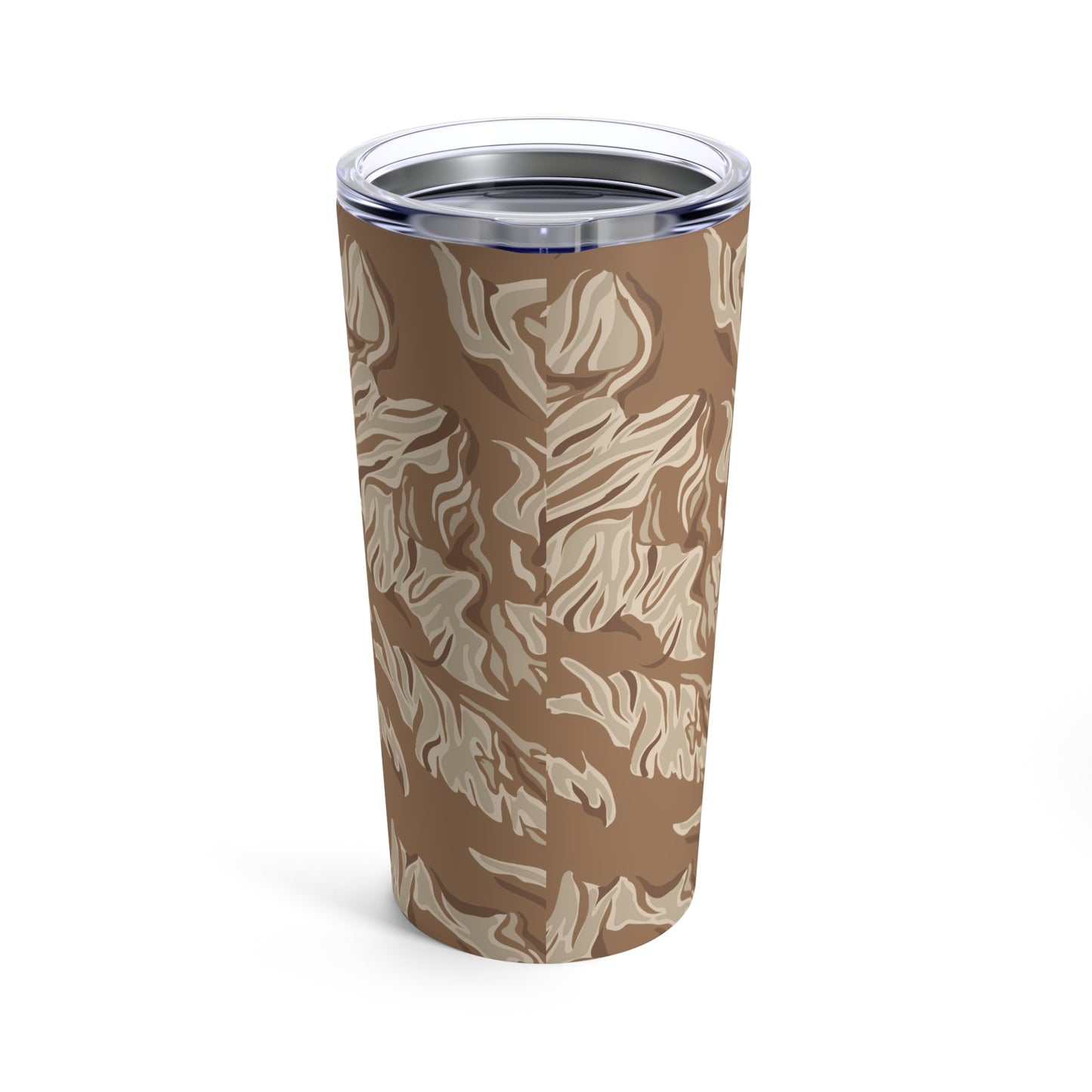 T4L Brown Tiger Stripe Camo Tumbler 20oz