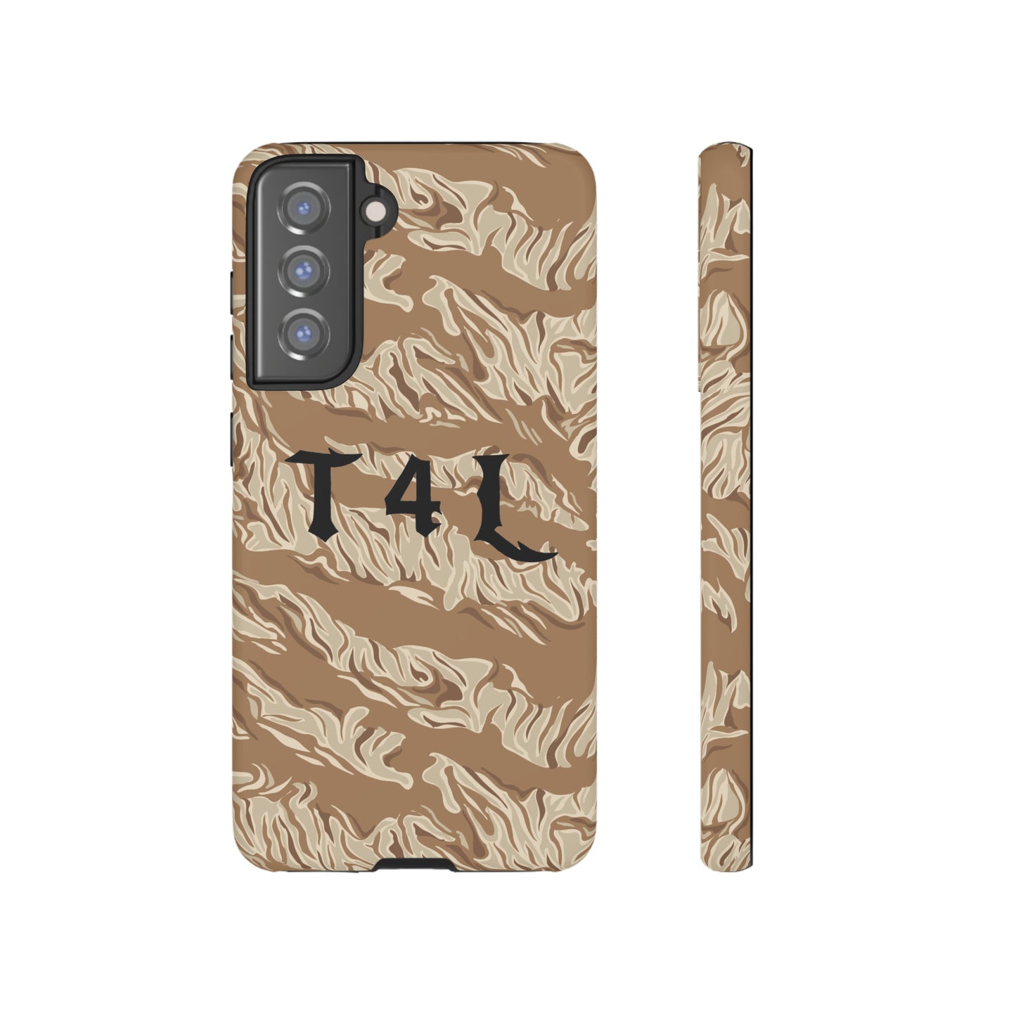 T4L Brown Tiger Stripe Phone Cases