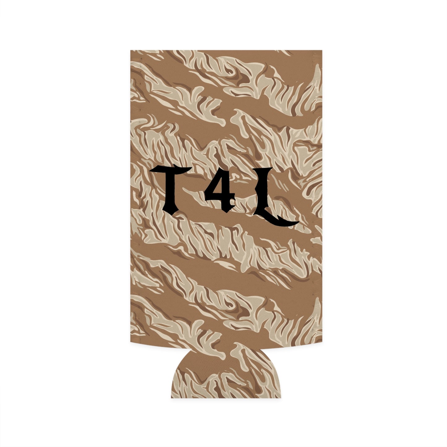 Brown Tiger Stripe Slim Koozie