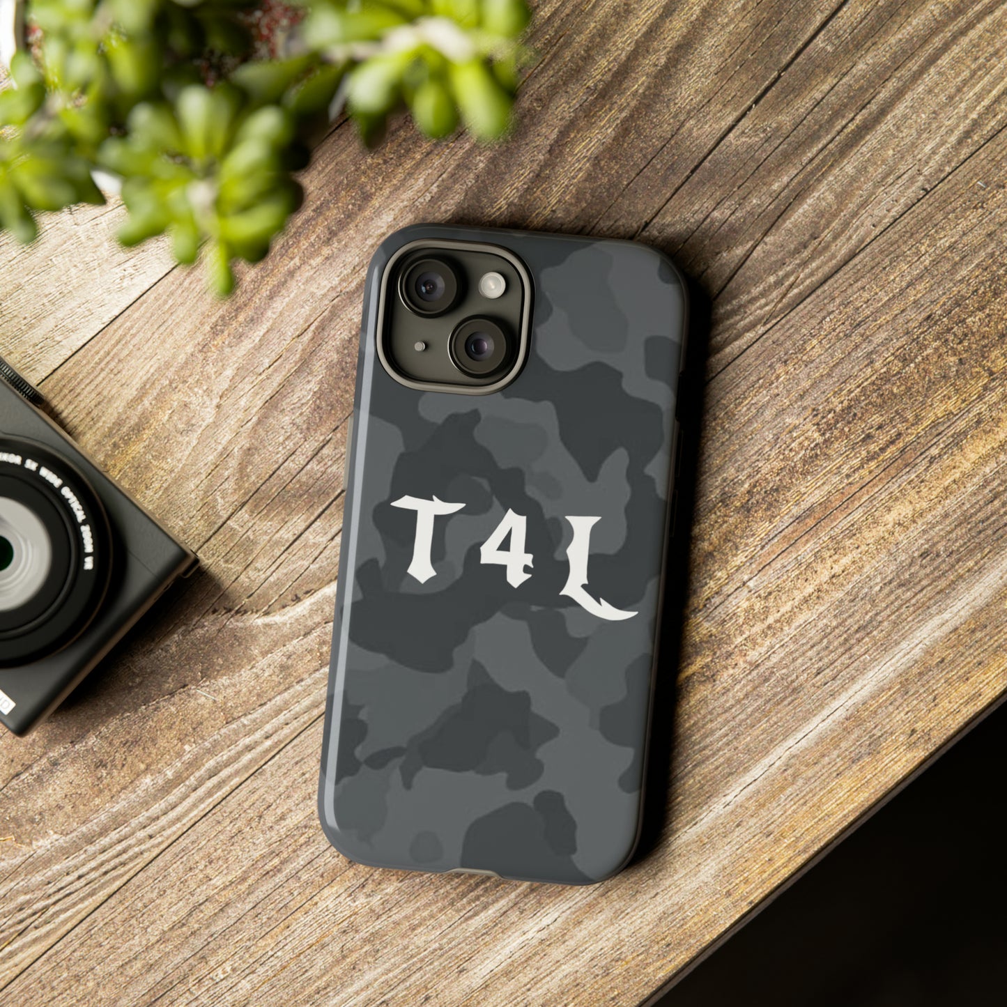 T4L Black Camo Phone Cases